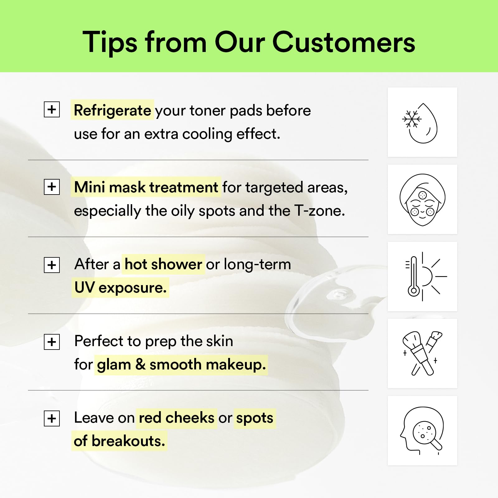 Abib Heartleaf Spot Pad alcohol-free label close-up — gentle on skin.