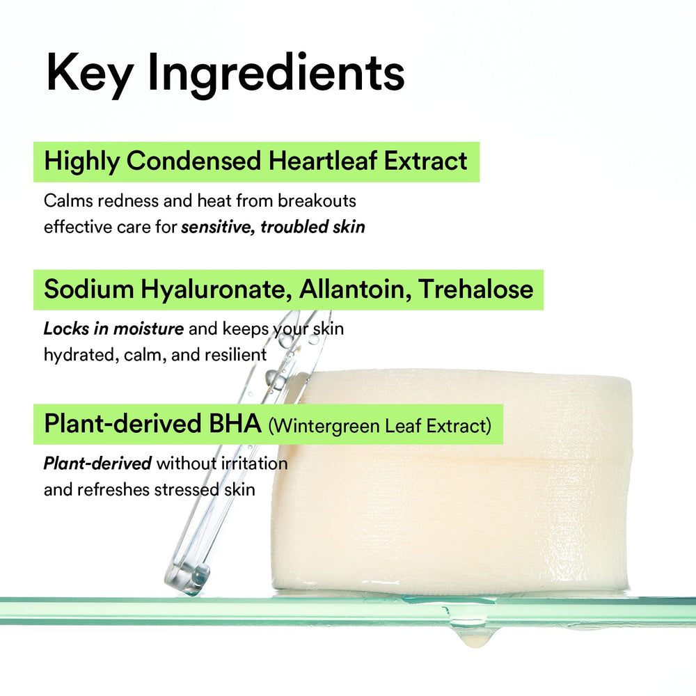 Hydrating toner and pore-tightening effect with Abib Heartleaf Spot Pad