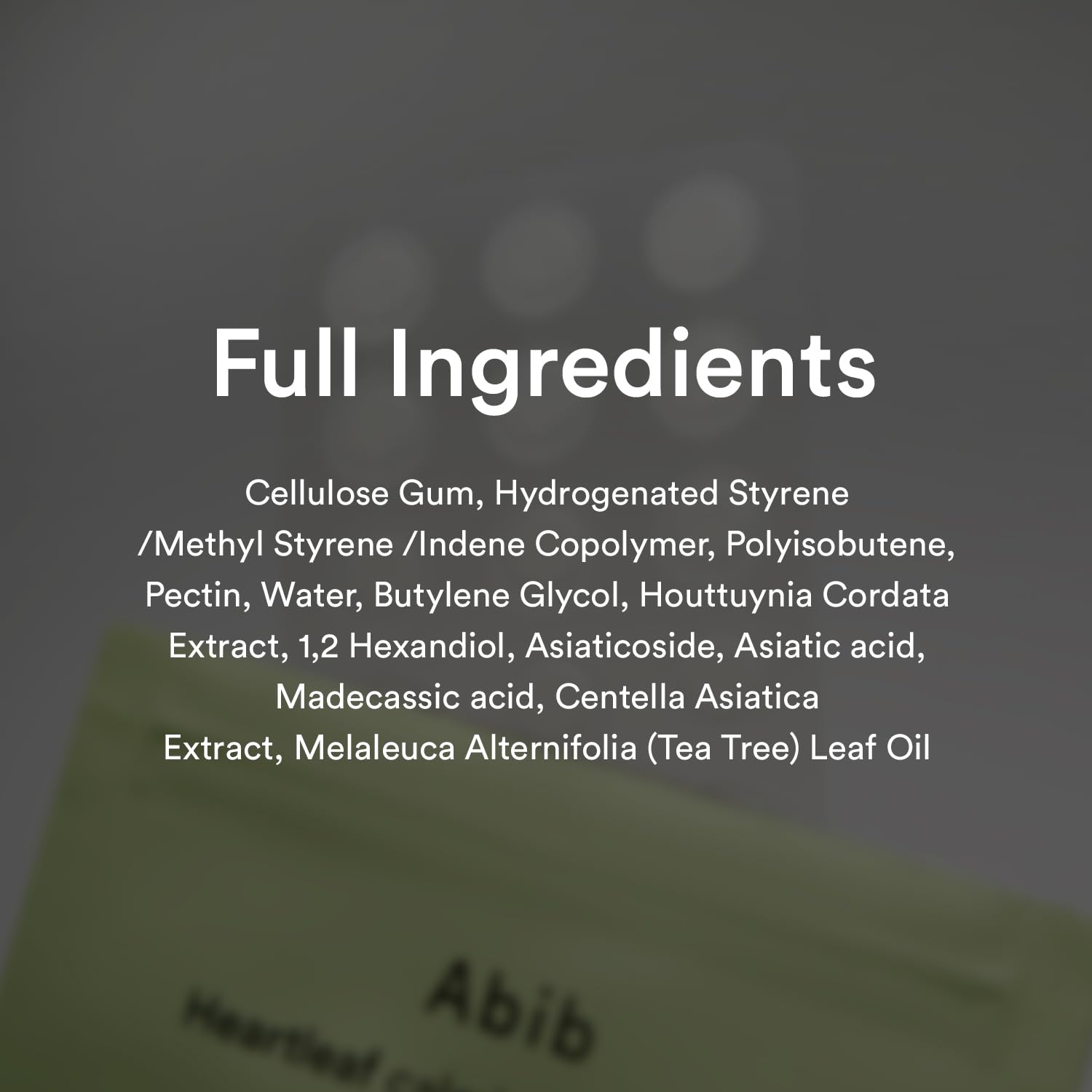 Abib Heartleaf Spot Patch applied on face, discreet throughout the day.