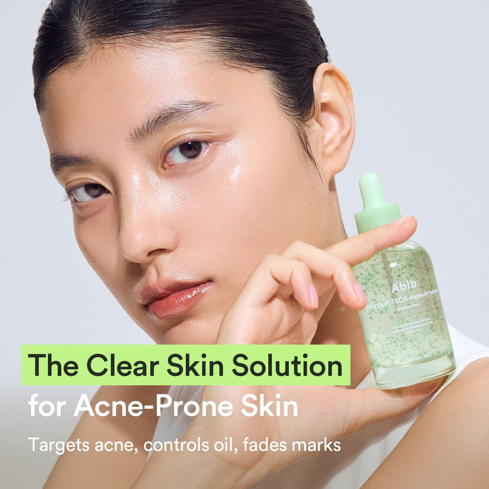 Abib heartleaf-teca ingredient closeup highlights Centella and soothing actives.