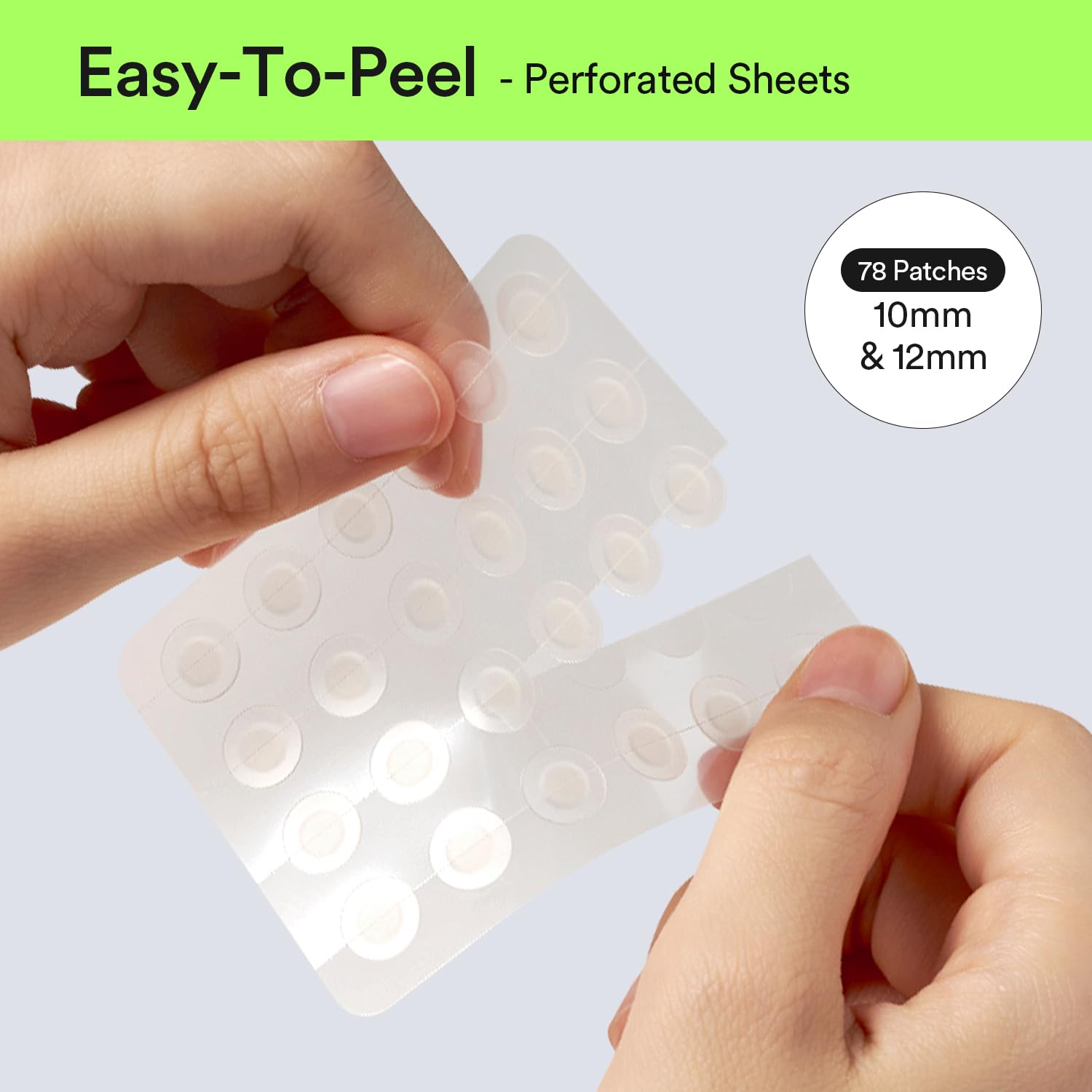 Abib two-size patch set includes 10mm and 12mm options.