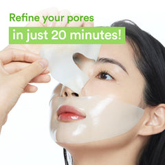 Abib hyaluronic-acid-infused mask close-up emphasizes cooling moisture for refreshed skin