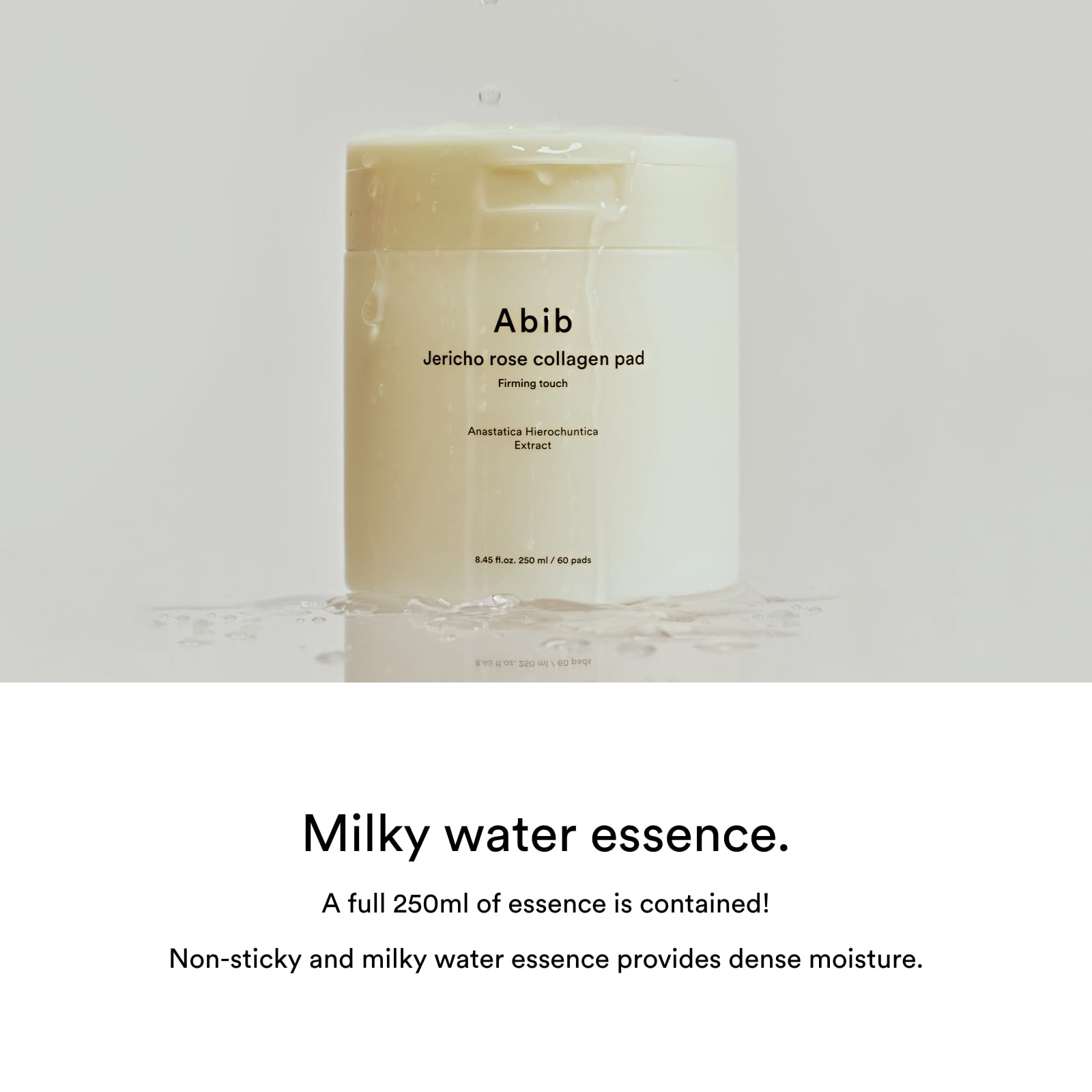 Abib Jericho Rose Collagen Pad in travel case for on-the-go routine.