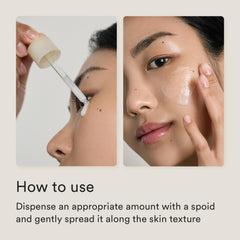 Abib Jericho Rose Serum semi-emulsion texture swatch on skin for quick hydration.