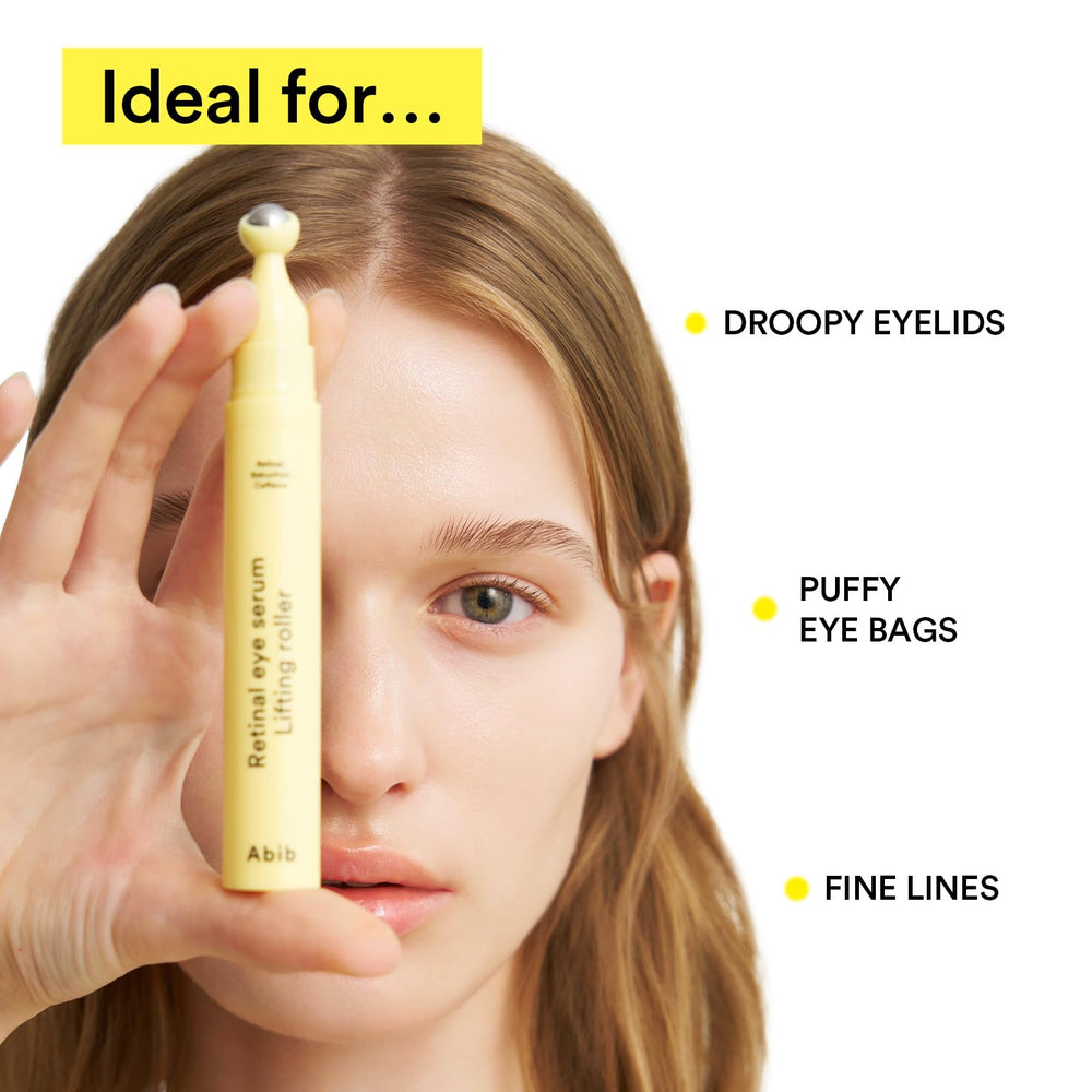 Abib retinal eye serum daily use option illustrated with small bottle