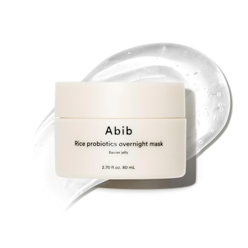 Abib Rice Probiotics Overnight Mask bottle illustrating overnight hydration for smoother skin