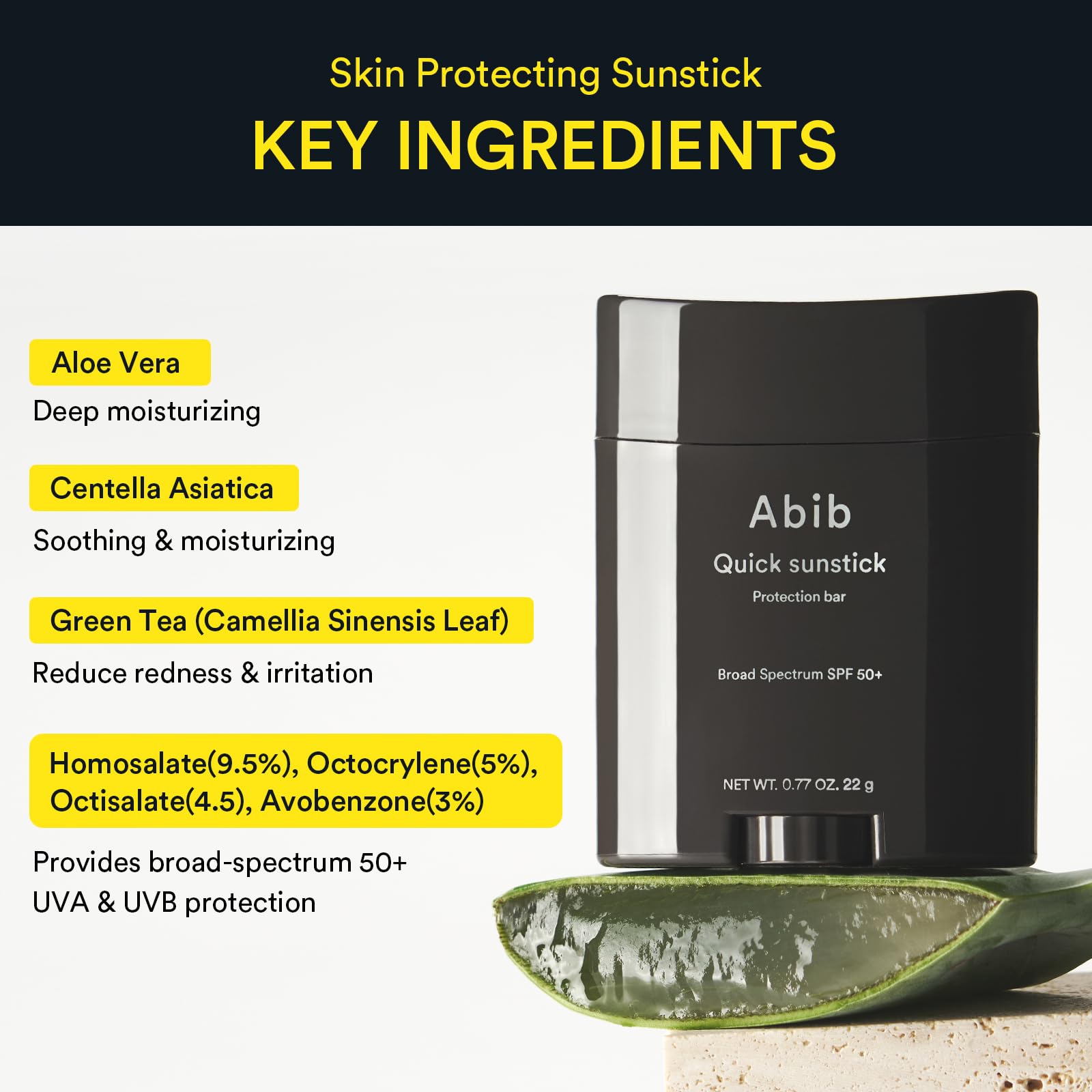 Abib Airy Quick Sunstick ideal for outdoor sports and activities like running or swimming.
