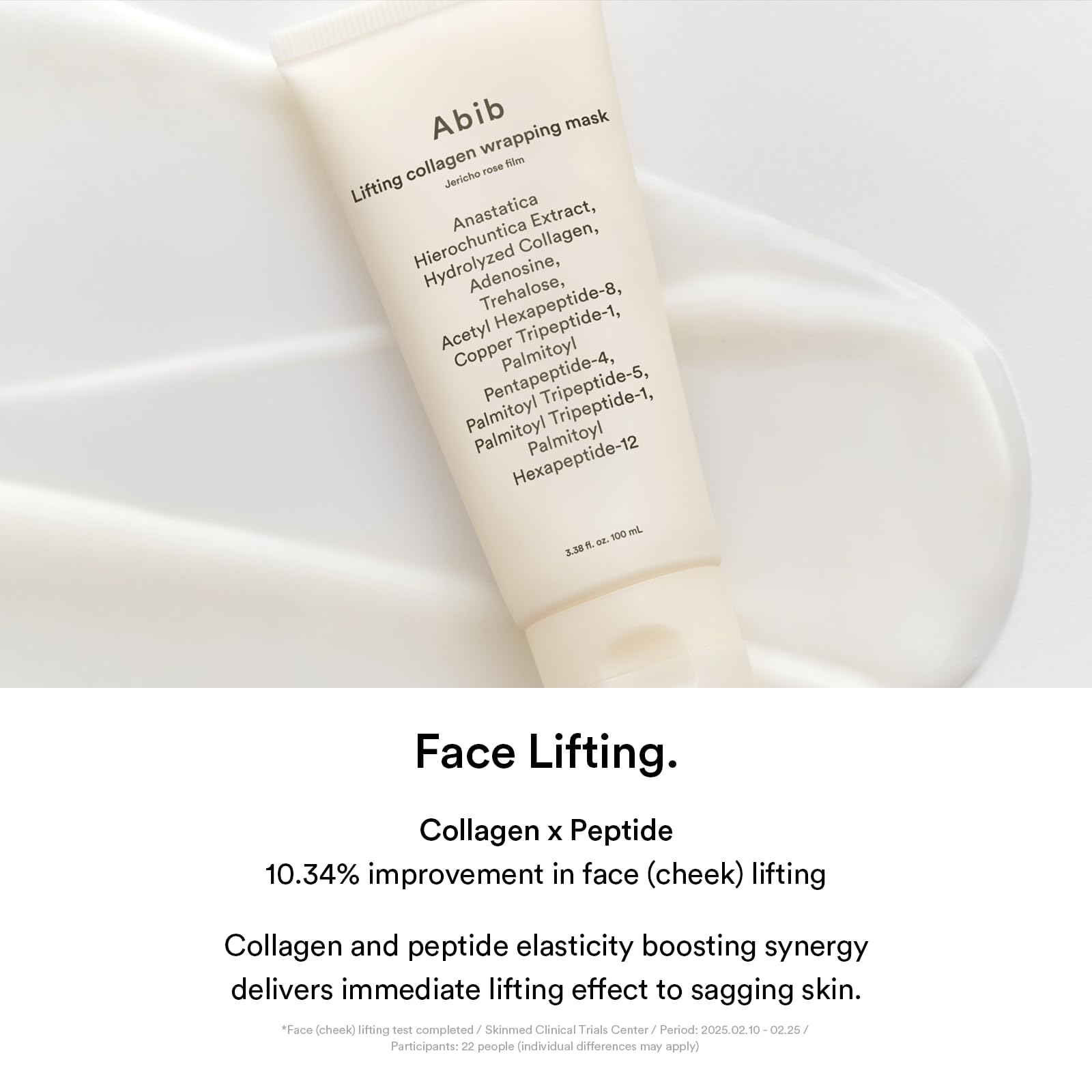 Abib white lifting mask shows anastatica hierochuntica extract for potential lifting and hydration