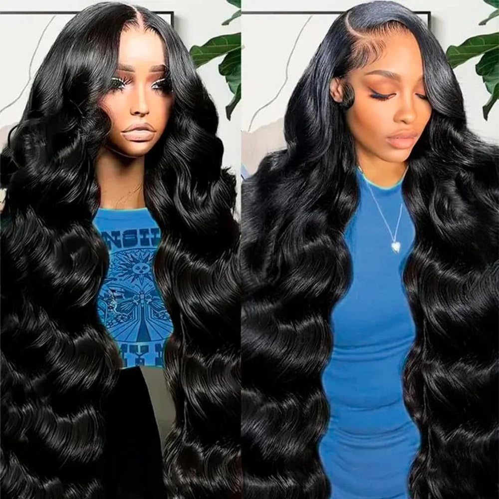 Ablyea 13x6 body wave wig front view with natural-looking hairline for a seamless blend
