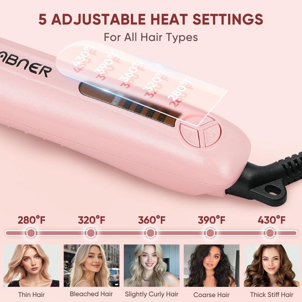 ABNER ceramic-coated barrel provides even heat and shine