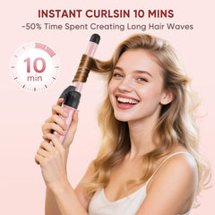 ABNER long-barrel curling wand designed for long hair with smooth curls