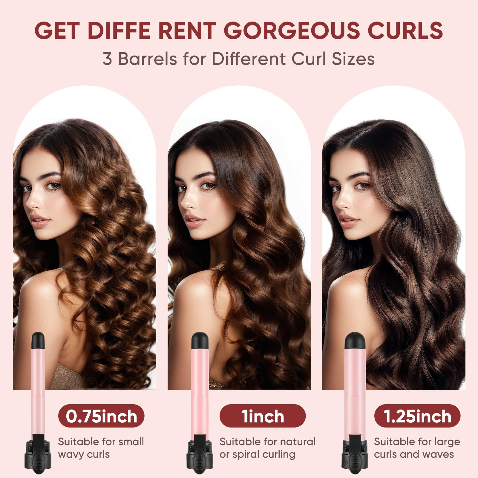 ABNER three-barrel set enables tight, classic, or loose beach waves