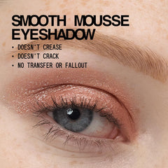 aboutface Fractal Glitter Eye Paint Smolder application demonstrates smooth mousse texture on eyelids