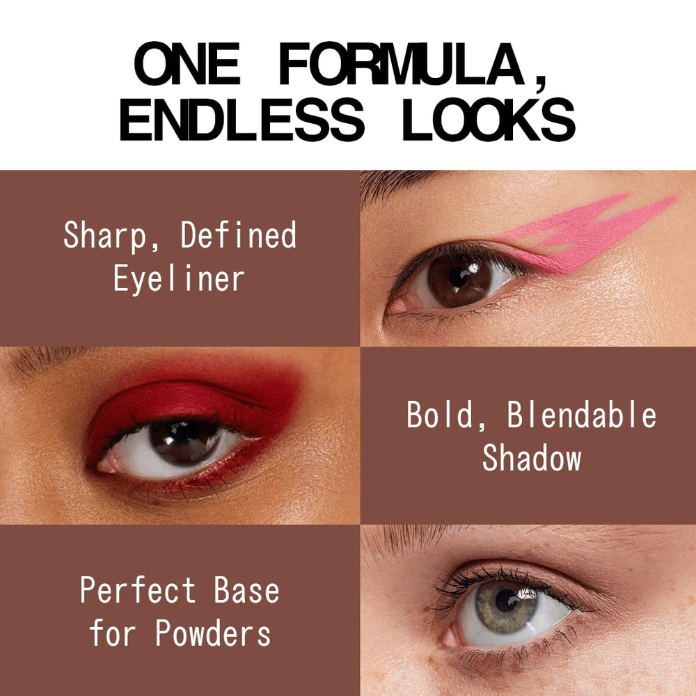 About Face Matte Fluid Eye Paint chocolate brown no-budge matte finish on lid