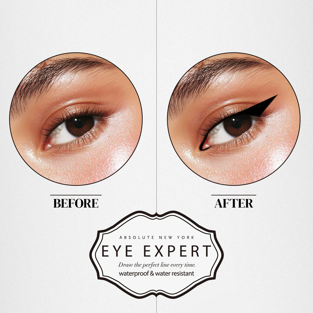 Absolute New York Double Trouble Liner layering thin-lines for subtle to bold definition.