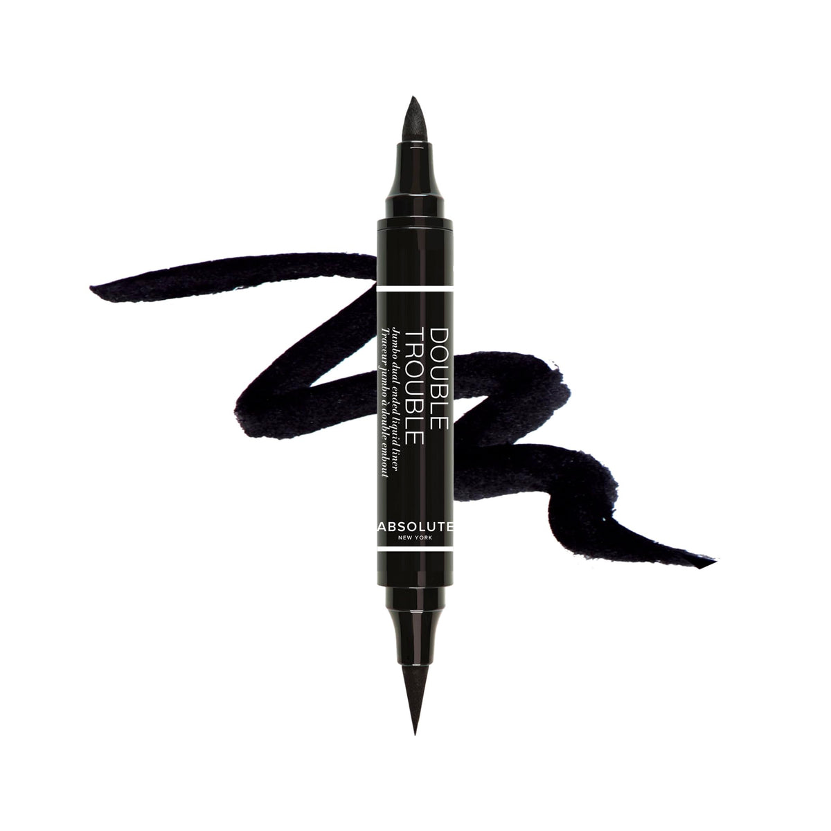 Absolute New York Double Trouble Liner ultra-slim-tip close-up for precise fine lines.