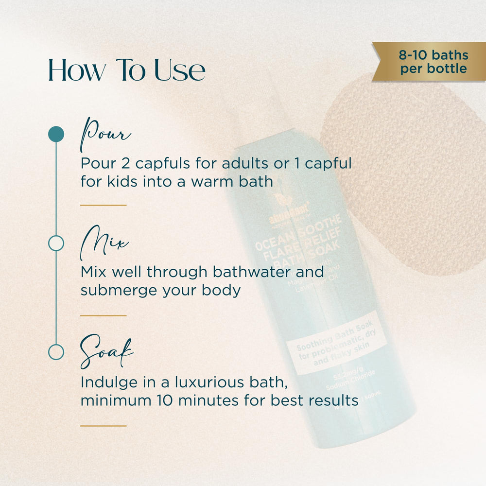 Abundant Natural Health Ocean Soothe lavender oil drops illustrate aromatherapy-enhanced relaxation