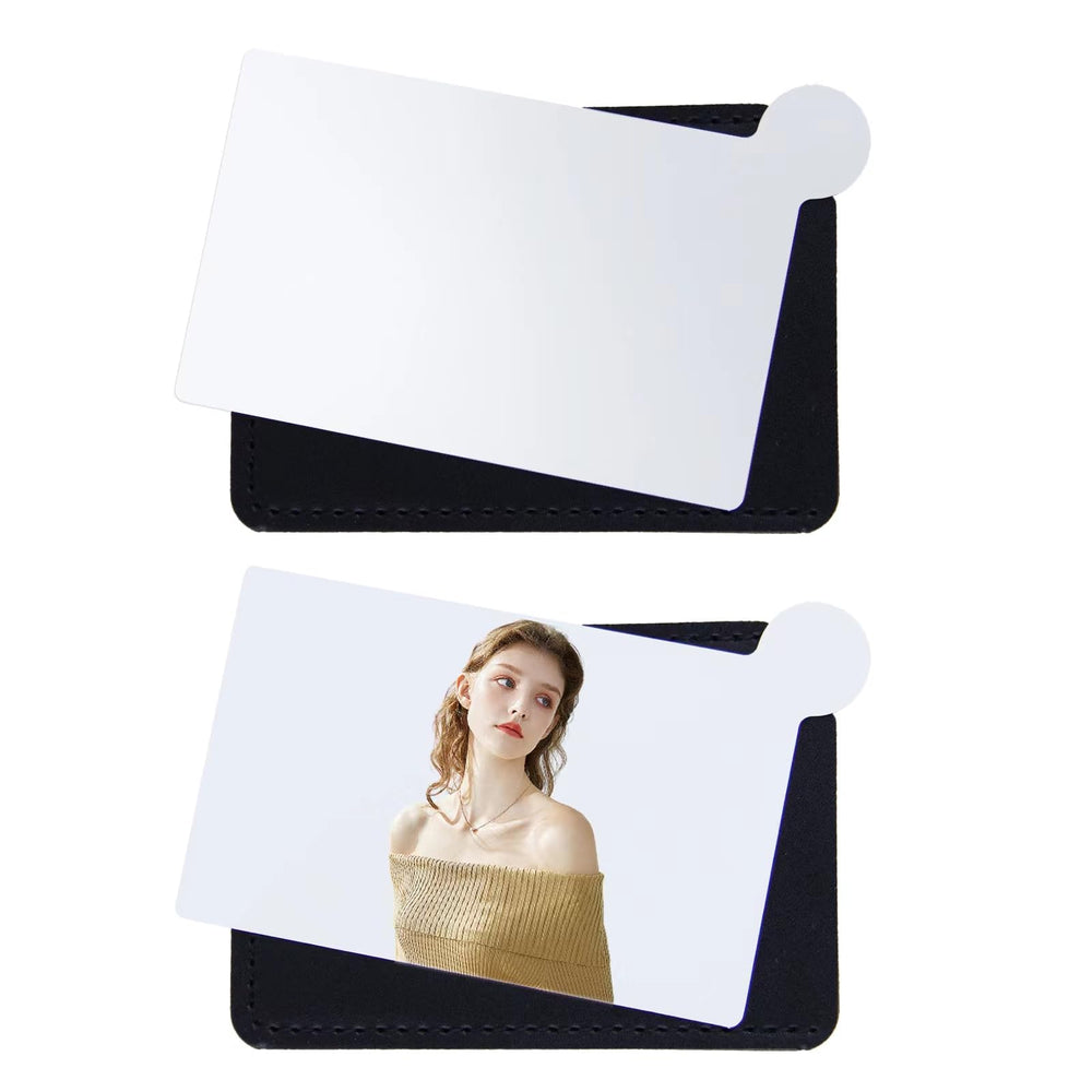 Espejo Abvsdu de bolsillo en acero inoxidable, duradero y perfecto para retoques rápidos.