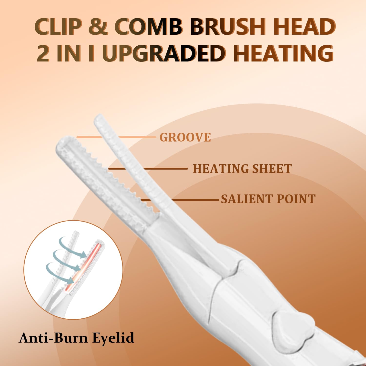 Acavado three-temperature modes tailor lash curl and hold.