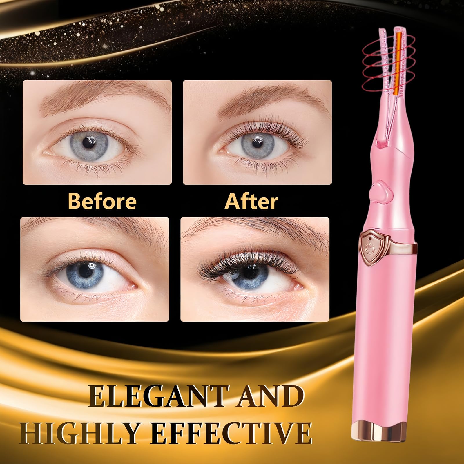 Acavado heated eyelash curler pink gift-pack presentation suggests thoughtful present.