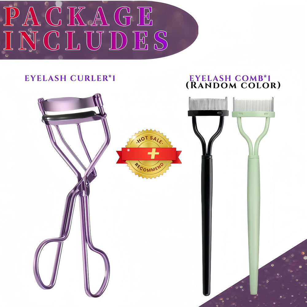 Acavado eyelash curler purple travel case ready for home or on-the-go