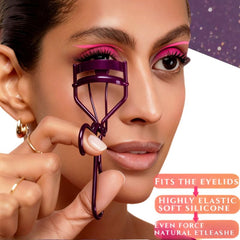 Acavado eyelash curler purple with lash comb offering precise curl