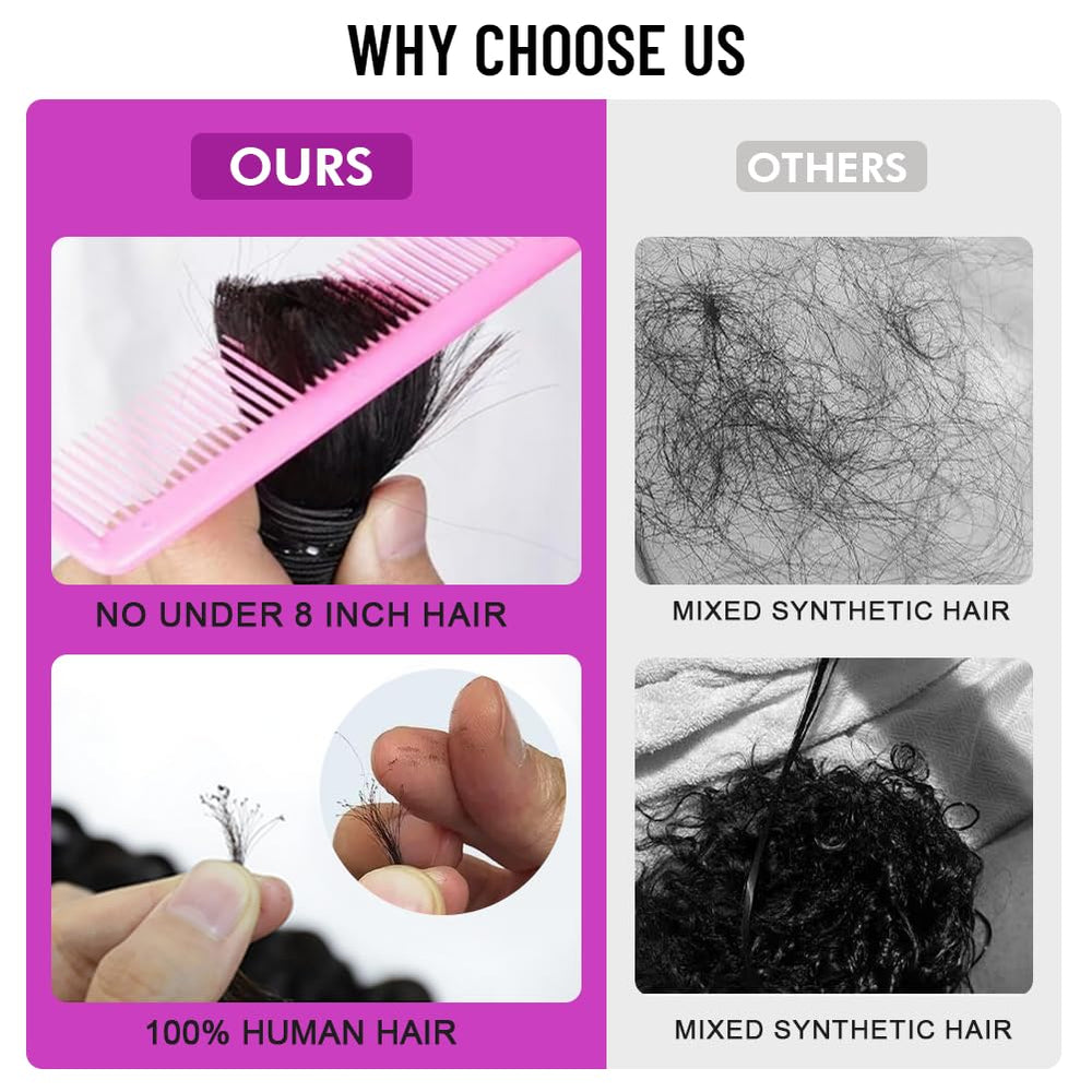 Acbhoa long-lasting hair texture helps maintain curl pattern.