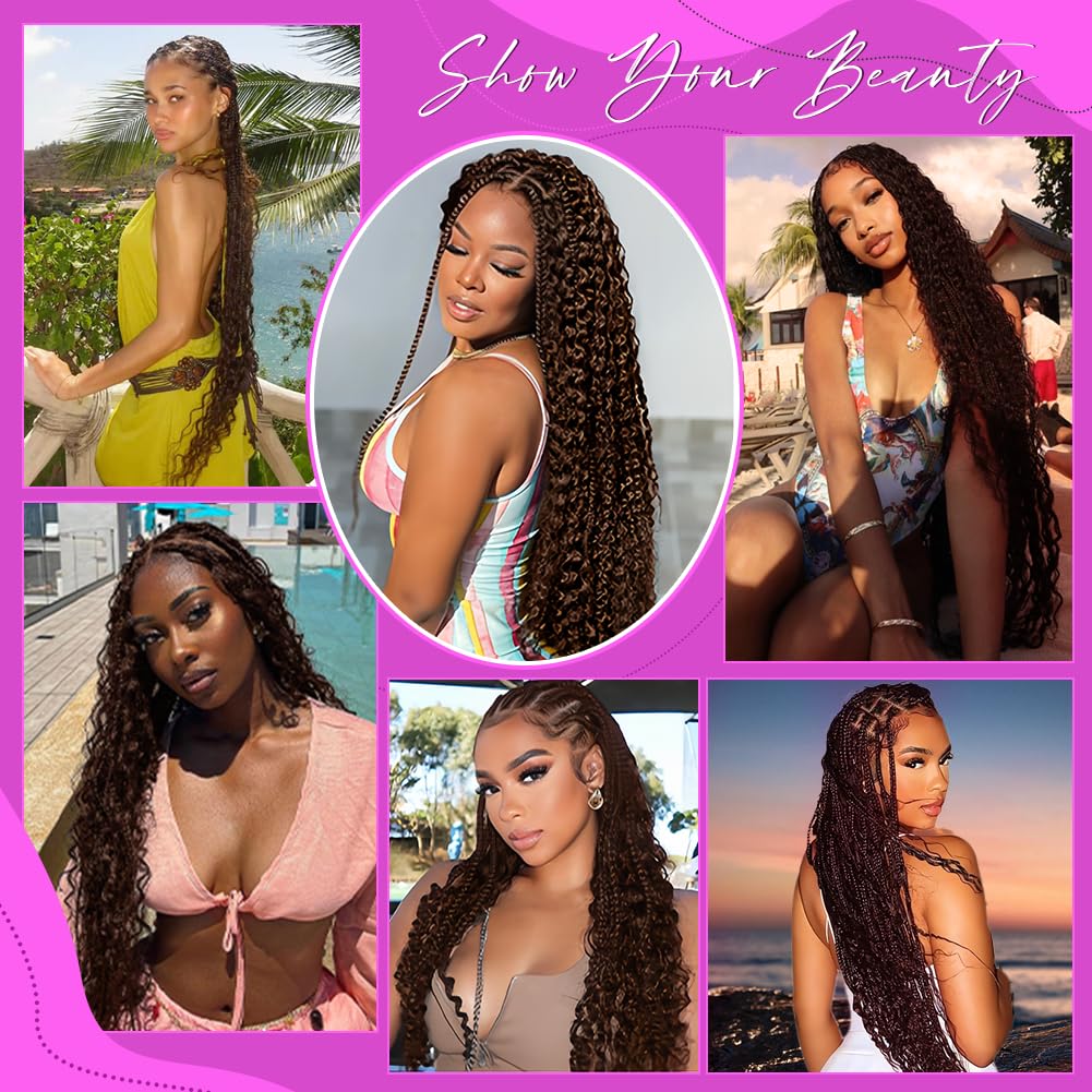 Acbhoa 3-bundle pack supports fuller boho braids with natural volume.
