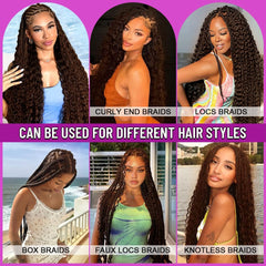 Acbhoa wet and wavy braiding hair bundle enhances natural texture.