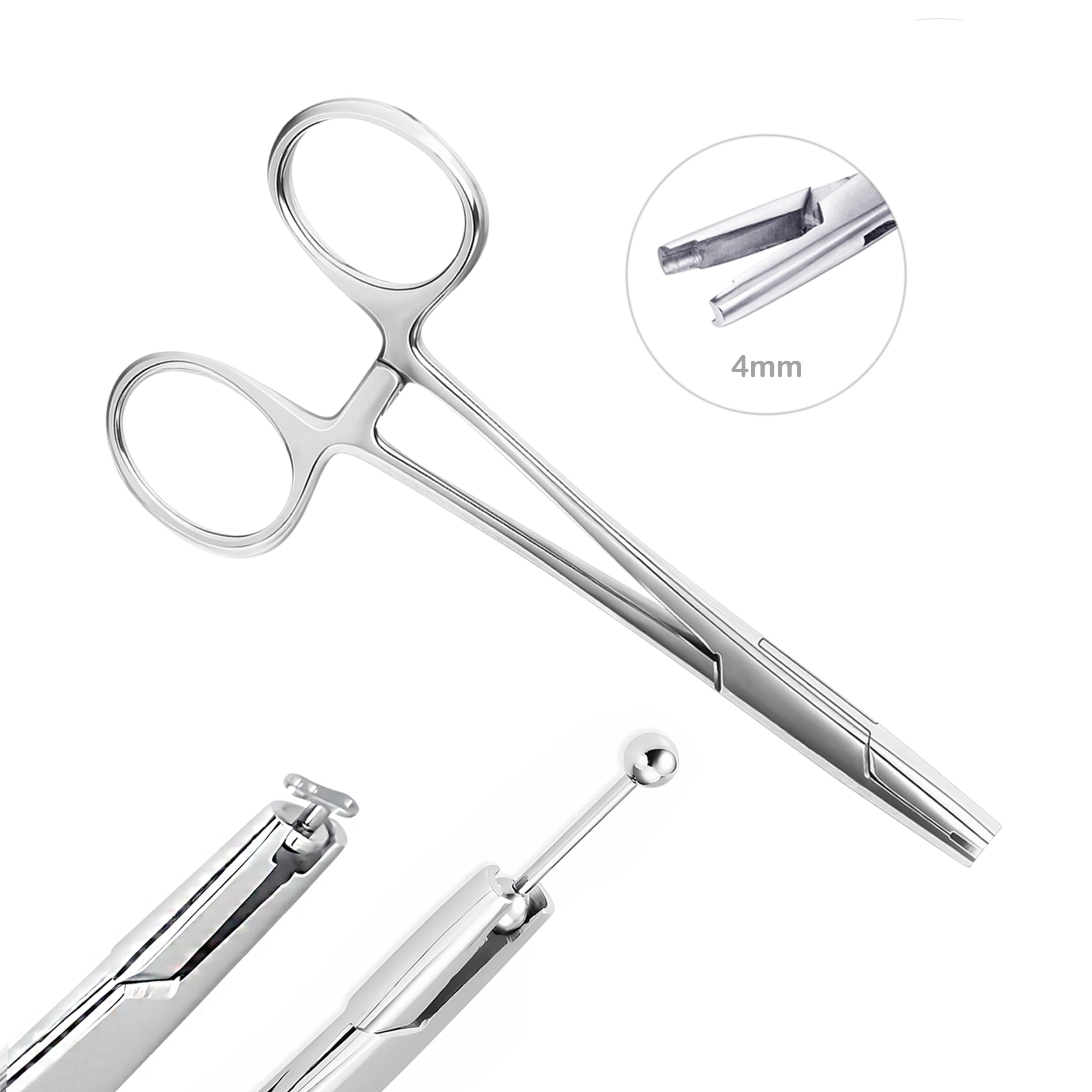 AccGin piercing clamps front view shows sturdy grip for secure jewelry handling.