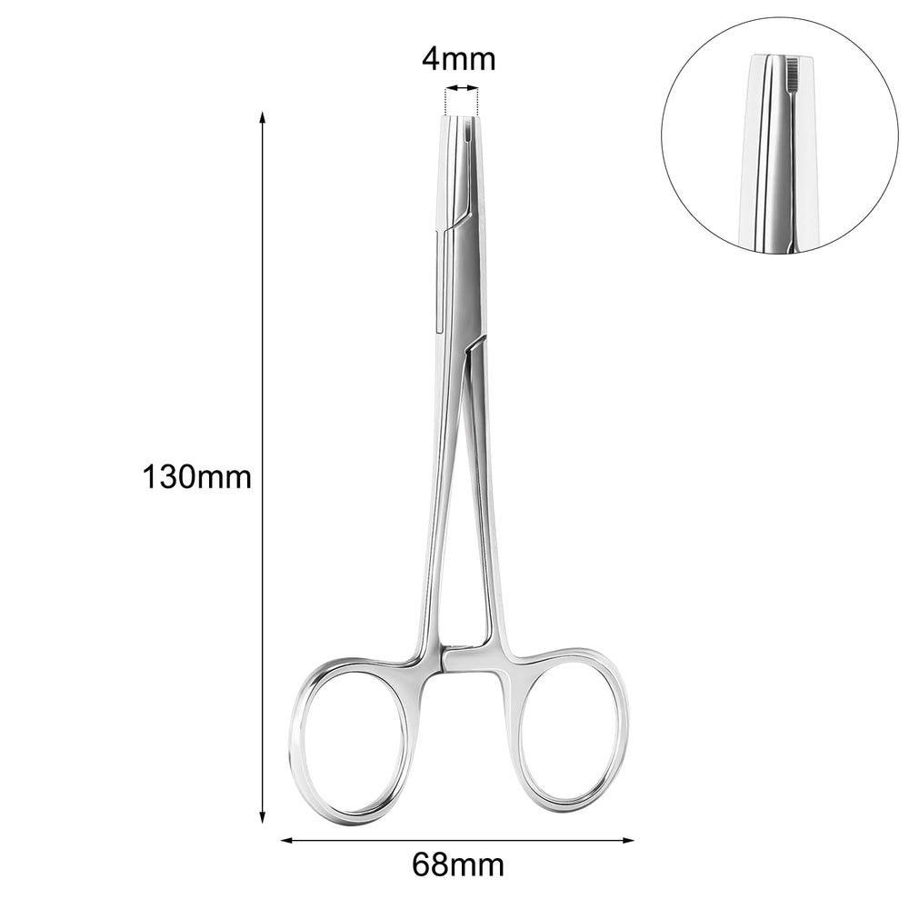 AccGin piercing clamps size options highlights 3mm, 4mm, 5mm for various piercings.