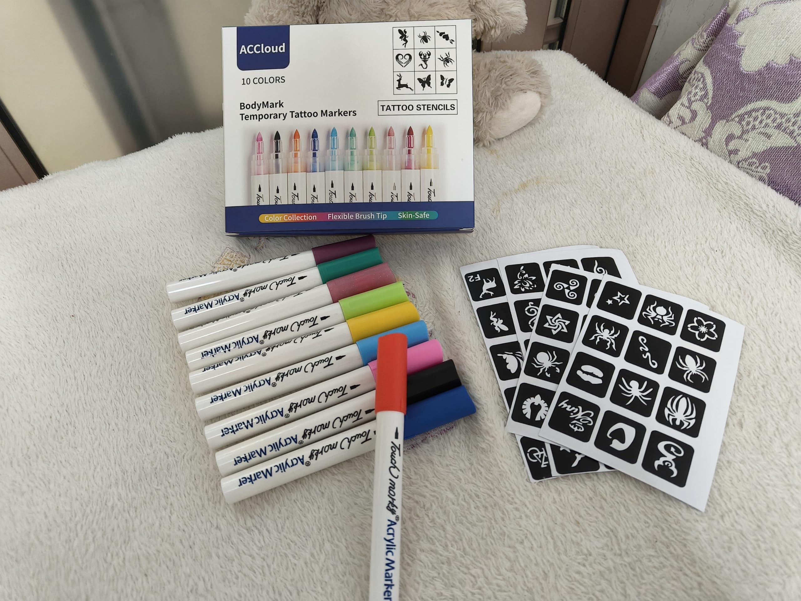 ACCloud color variety patterns kit inspires creativity for parties, cosplay, and daily doodles.