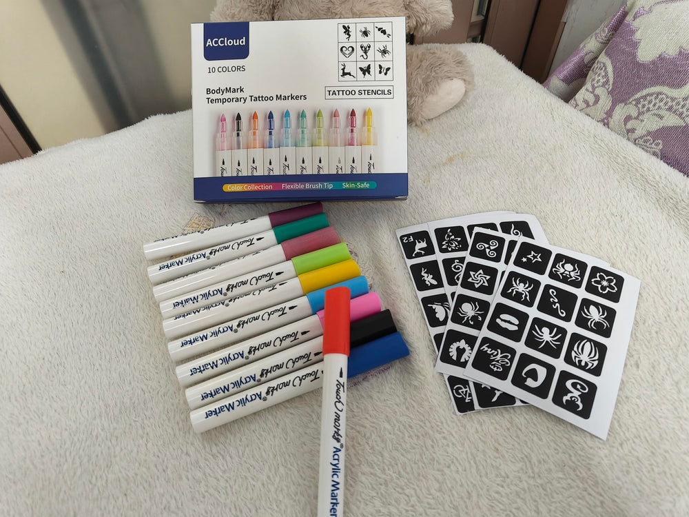 ACCloud color variety patterns kit inspires creativity for parties, cosplay, and daily doodles.