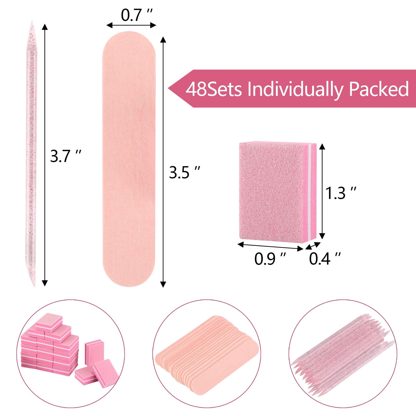 acDesign individually packaged manicure kit ensures hygienic, travel-friendly nail care on the go.