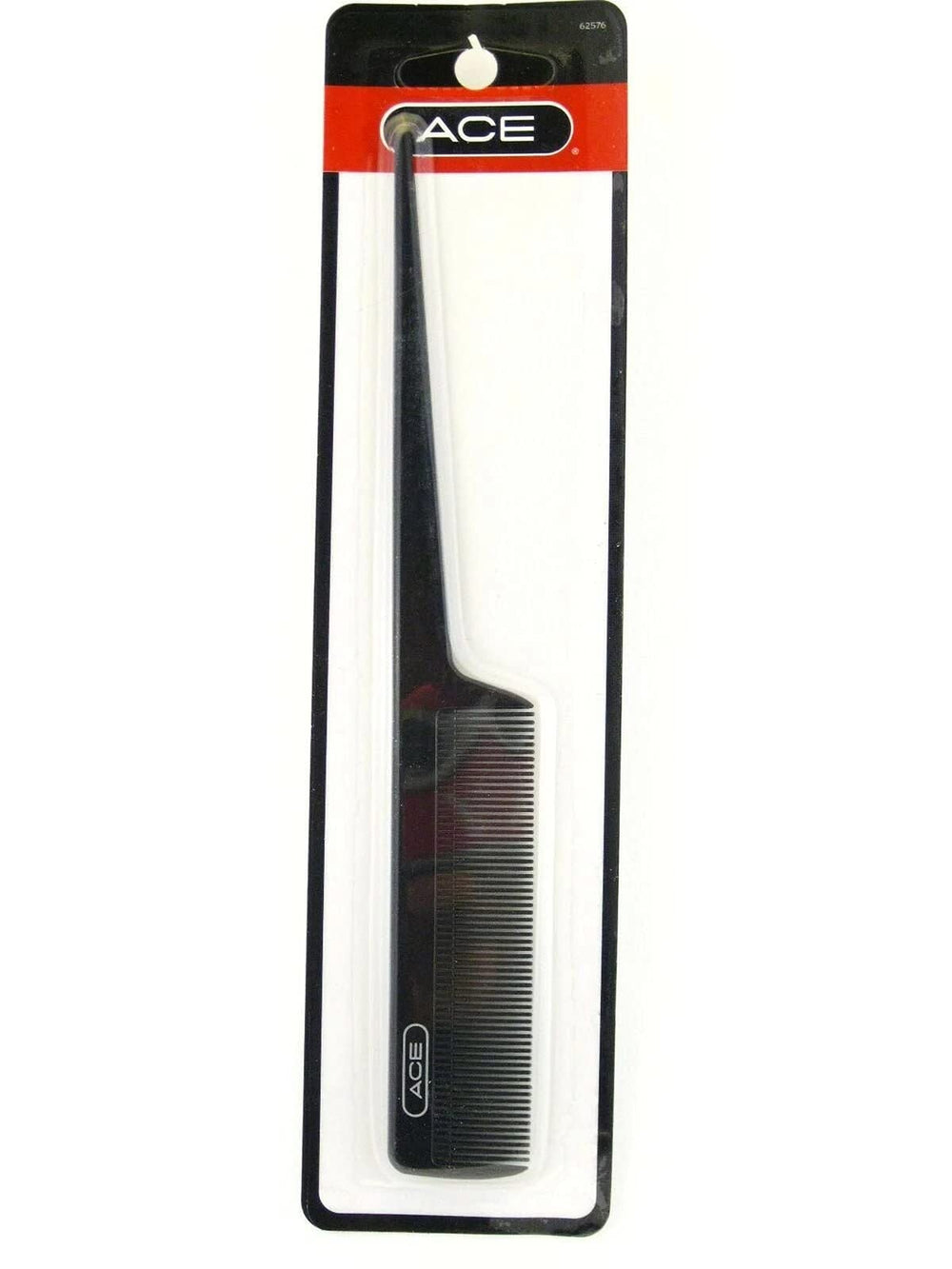 Ace 62576 8-inch tail comb close-up for precise parting and smooth detangling during styling