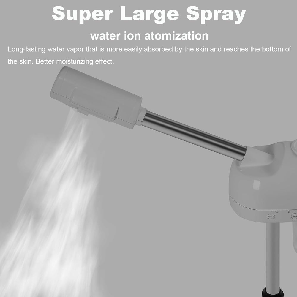AceFox hot mist function releases infused steam to hydrate and prep pores.