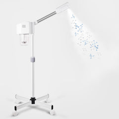 AceFox professional facial steamer setup on vanity for at-home spa use