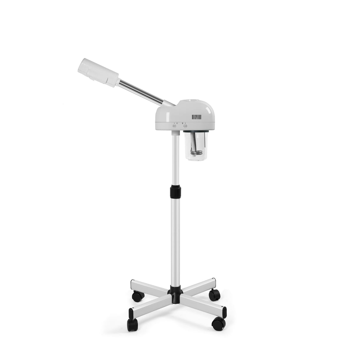 AceFox professional facial-steamer stands on wheels for easy salon-to-home use.