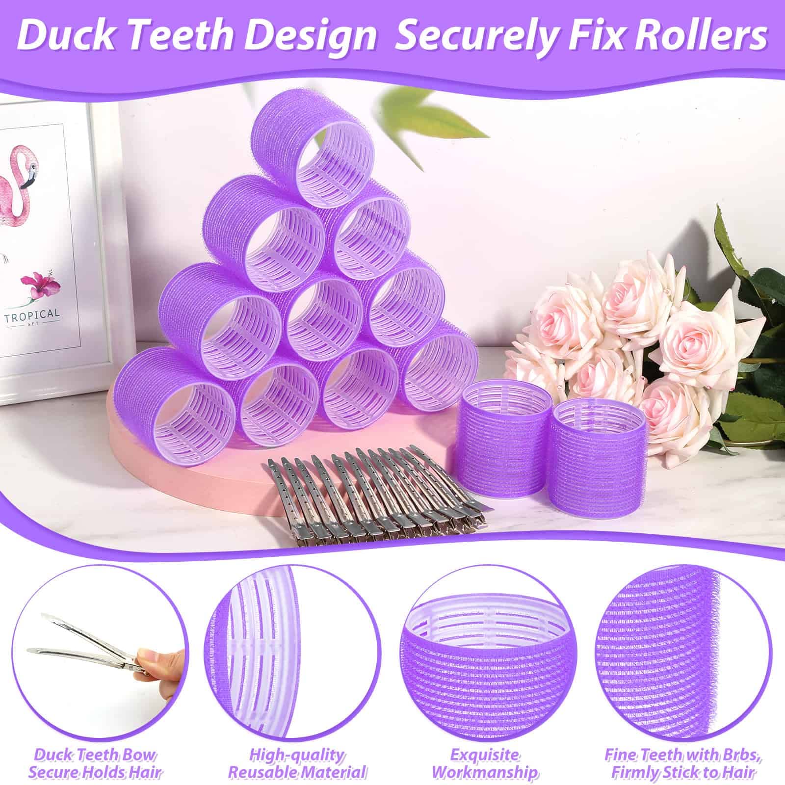 Acejoz home styling session using rollers for volume at home.