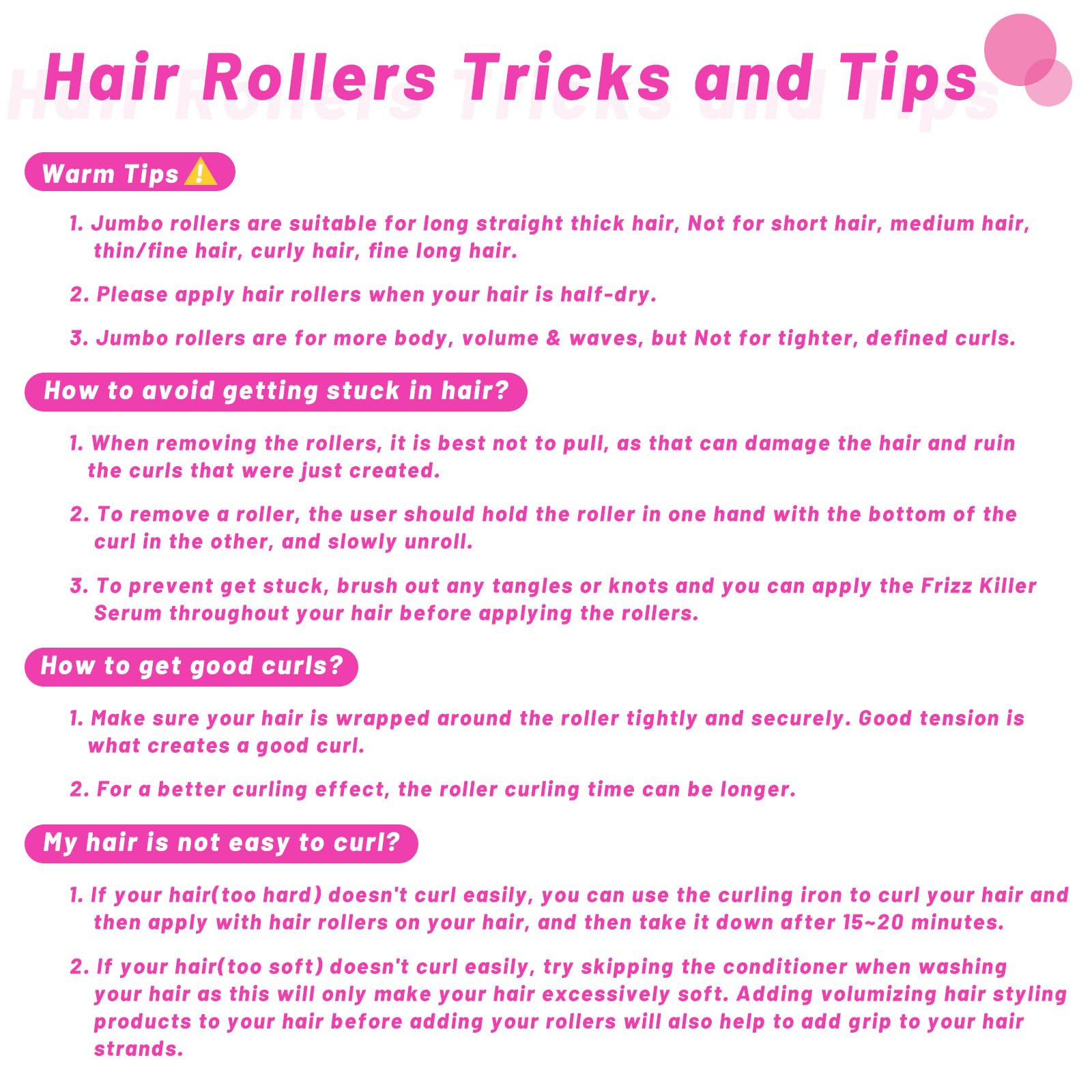 Acejoz jumbo hair roller 60mm in-use with clips shows effortless securing