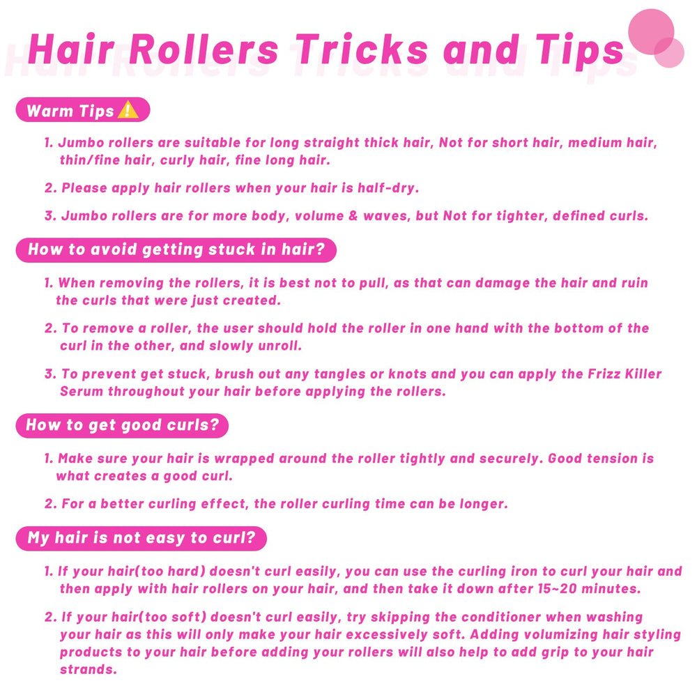 Acejoz jumbo hair roller 60mm in-use with clips shows effortless securing