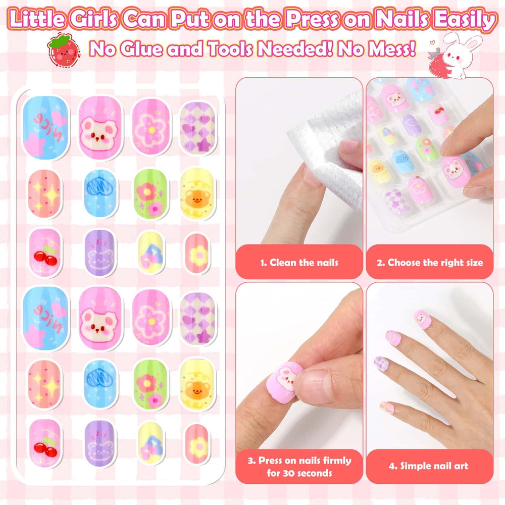 Acejoz nails in 10 sizes to fit varying young nails