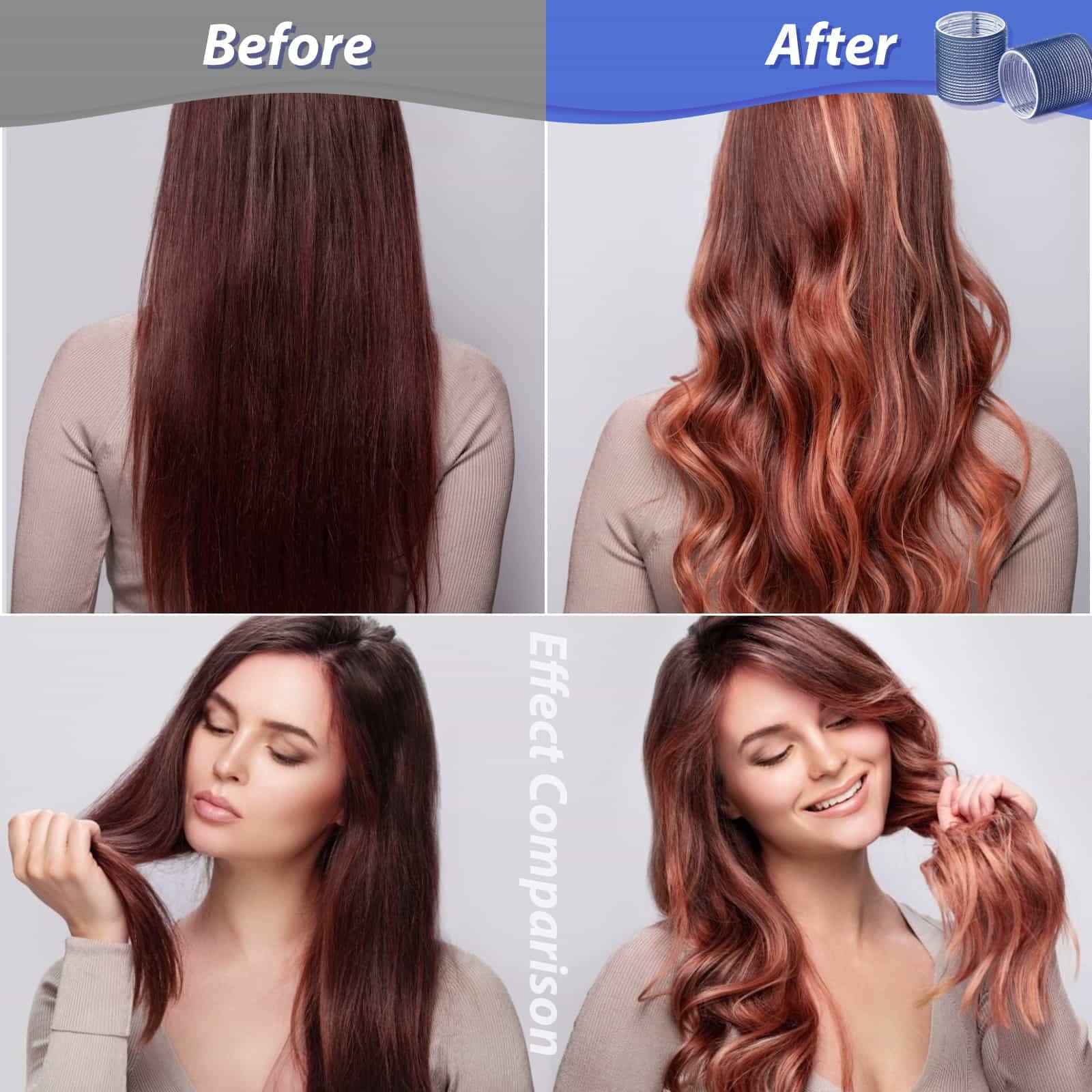 Acejoz long-hair volume result demonstrates dramatic, salon-like lift.