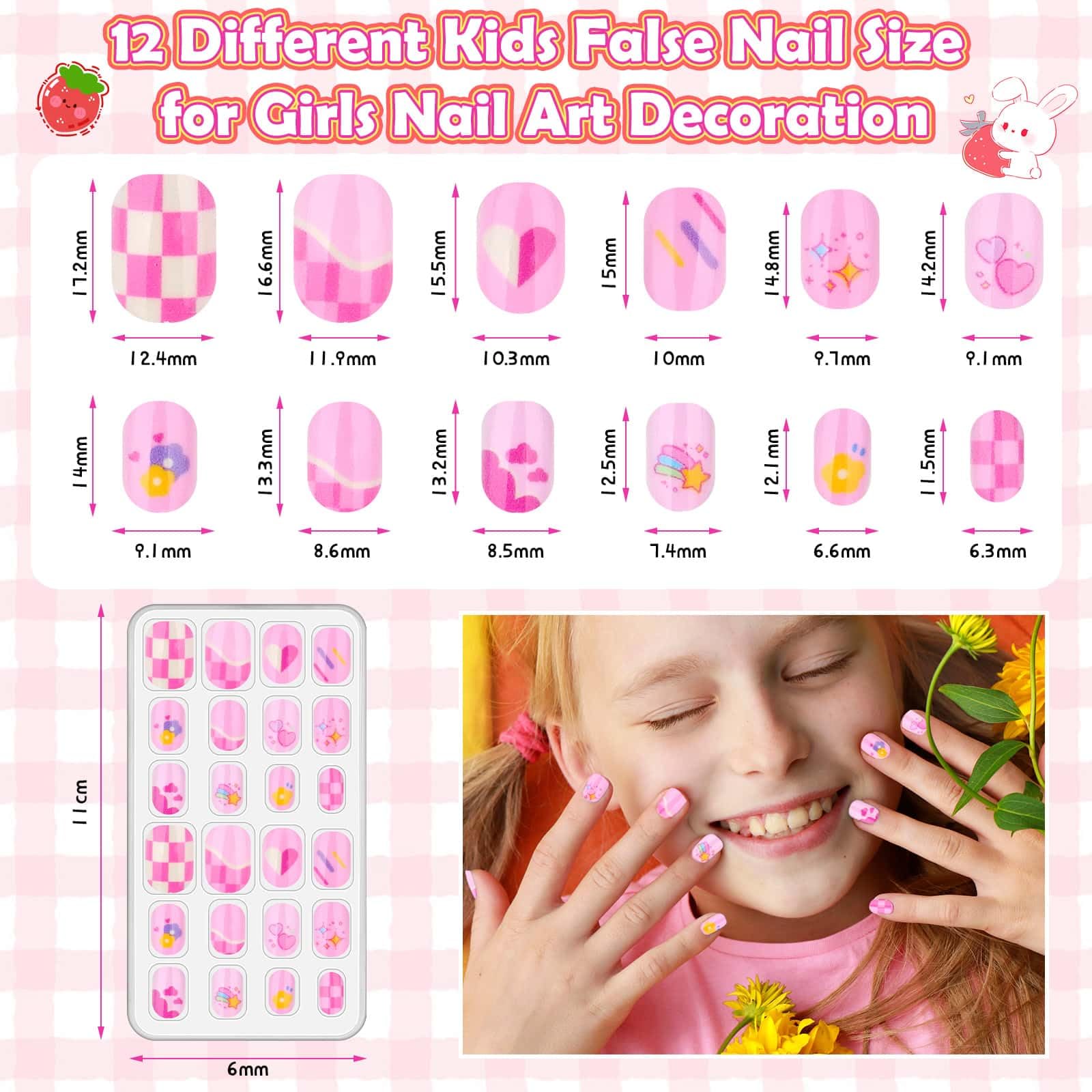 Acejoz pre-glue full-cover nails ready for quick application