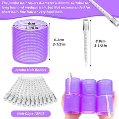 Acejoz self-grip roller closeup with duckbill clips ready for styling.