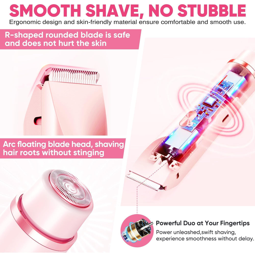 Acemend bikini trimmer anti-slip grip for safe grooming in wet conditions.
