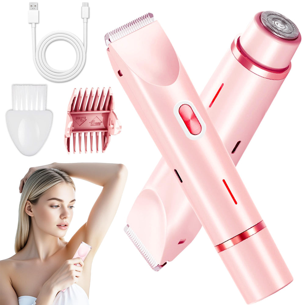 Acemend bikini trimmer with dual ceramic blades for precise bikini line grooming.