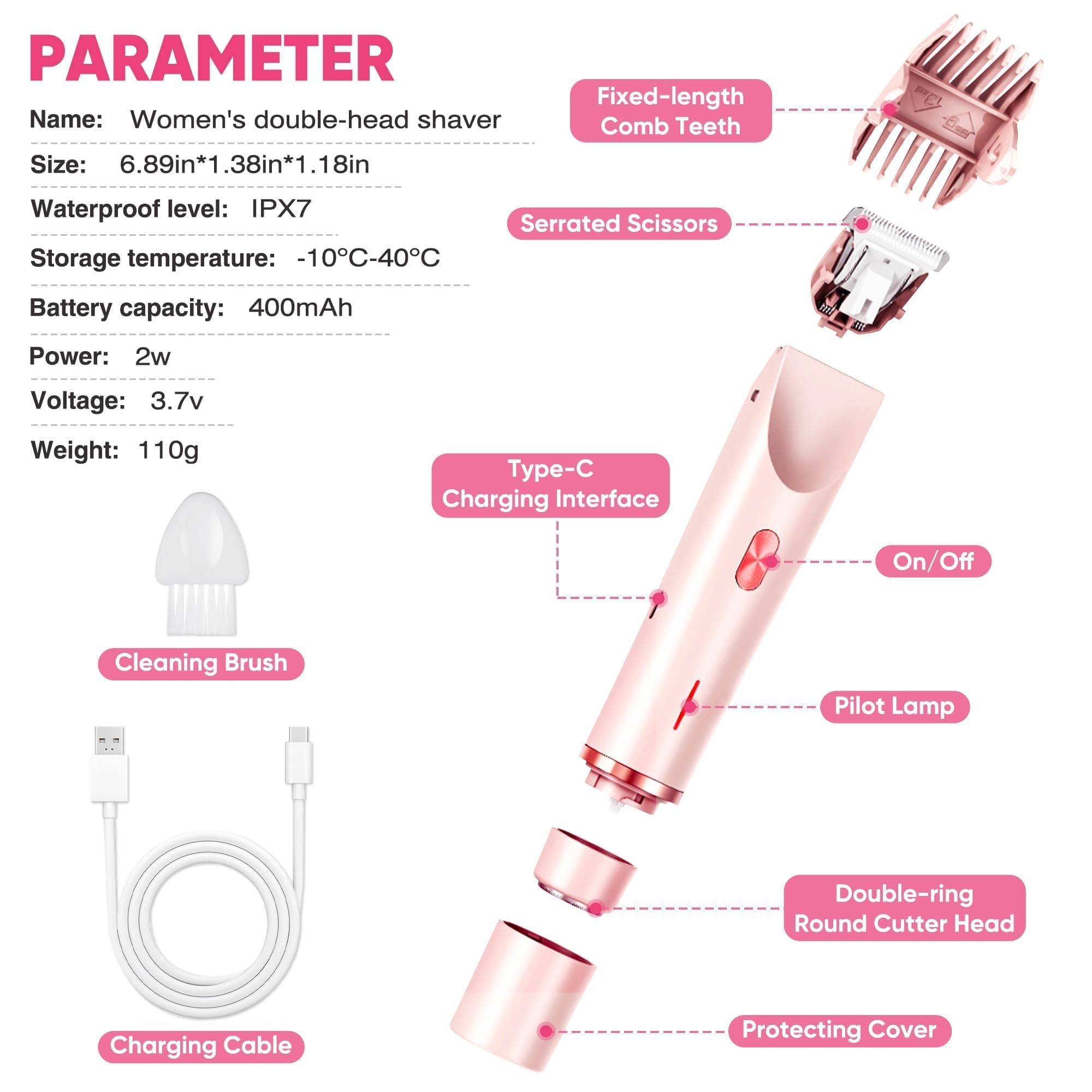 Acemend trimmer shown for face and body grooming with precise contours.
