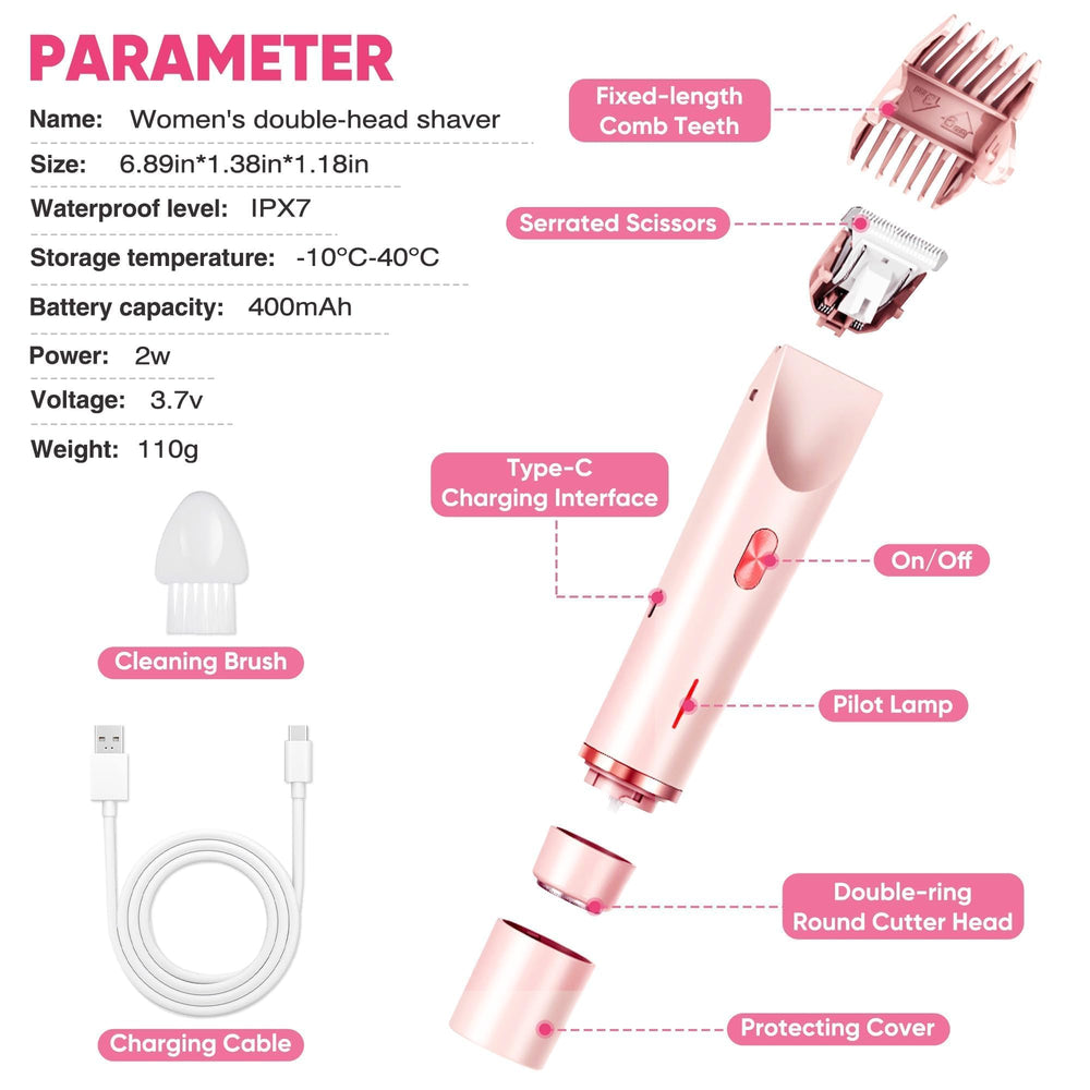 Acemend trimmer shown for face and body grooming with precise contours.
