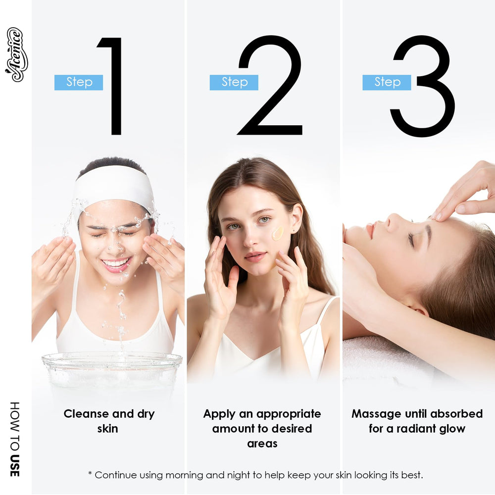 ACENICE TXA+Niacinamide 15% Glow Serum in hand ready for routine use